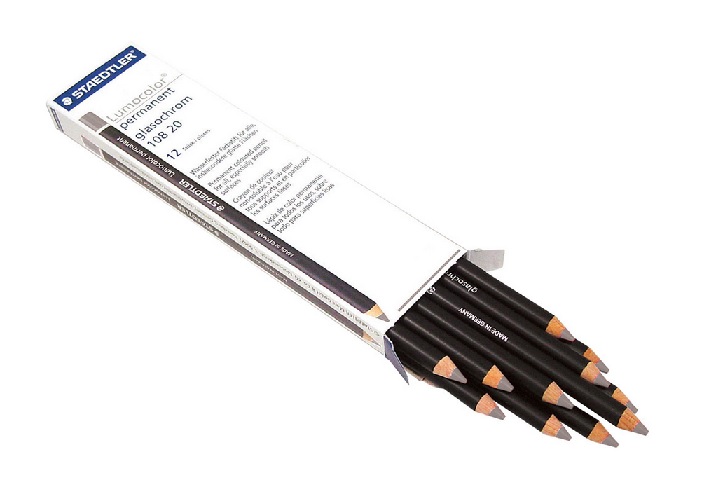 Ołówek Glasochrom biały